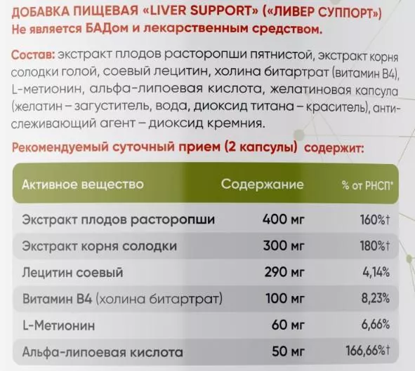 2SN Liver Support 60 caps