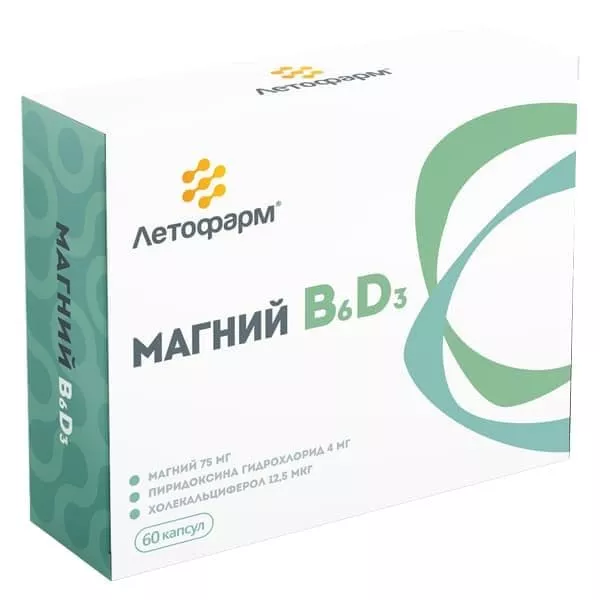 LetoPharm Magnium B6 D3 60caps