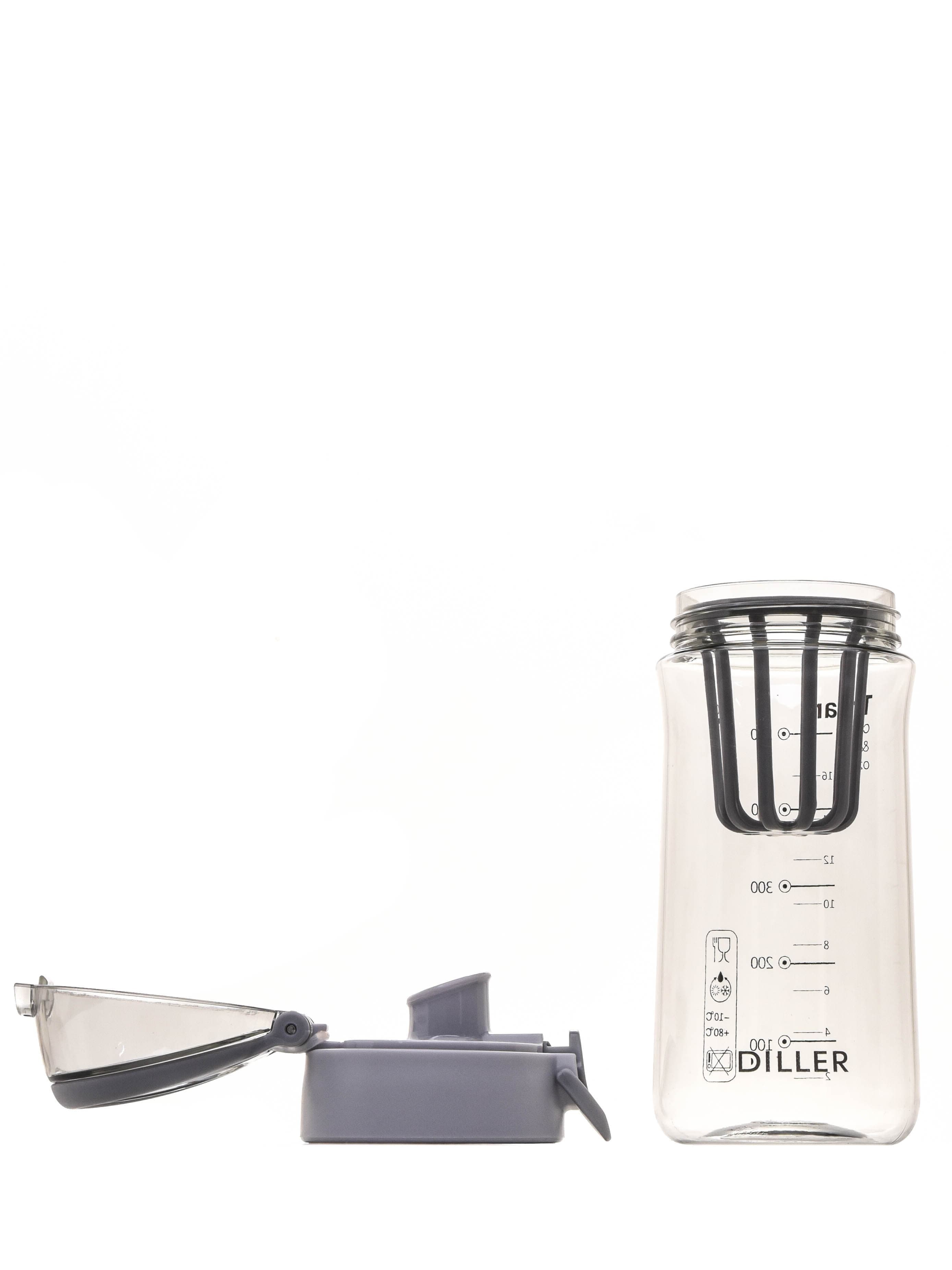 Бутылка для воды Diller D38-550 ml (Серый)
