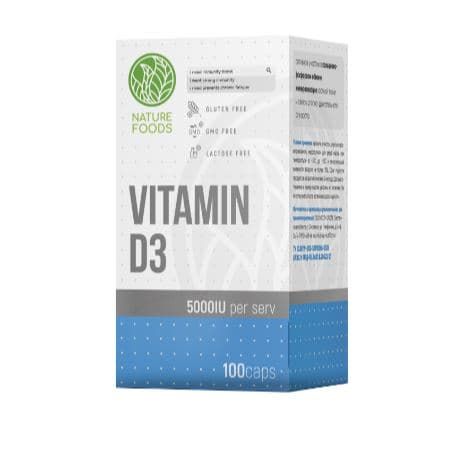Nature Foods Vitamin D3 5000IU 100 caps