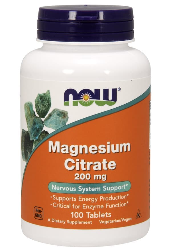 NOW Magnesium Citrate 200mg 100 tab