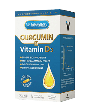 VP Laboratory Curcumin & Vitamine D3 60 caps
