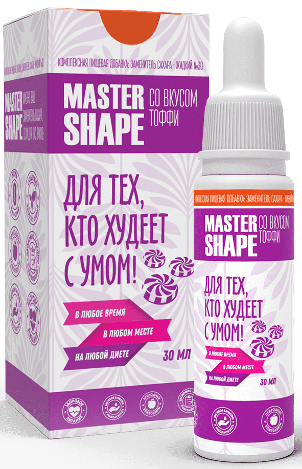 Fit Parad Заменитель Сахара Master shape жидкий со вкусом тоффи № 30 30 ml