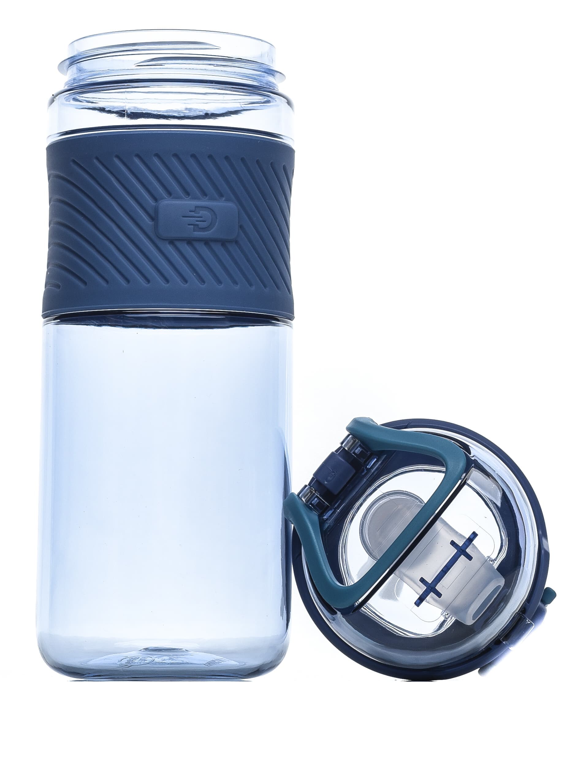 Бутылка для воды Diller DB-001 600 ml (С трубочкой) (Синий)