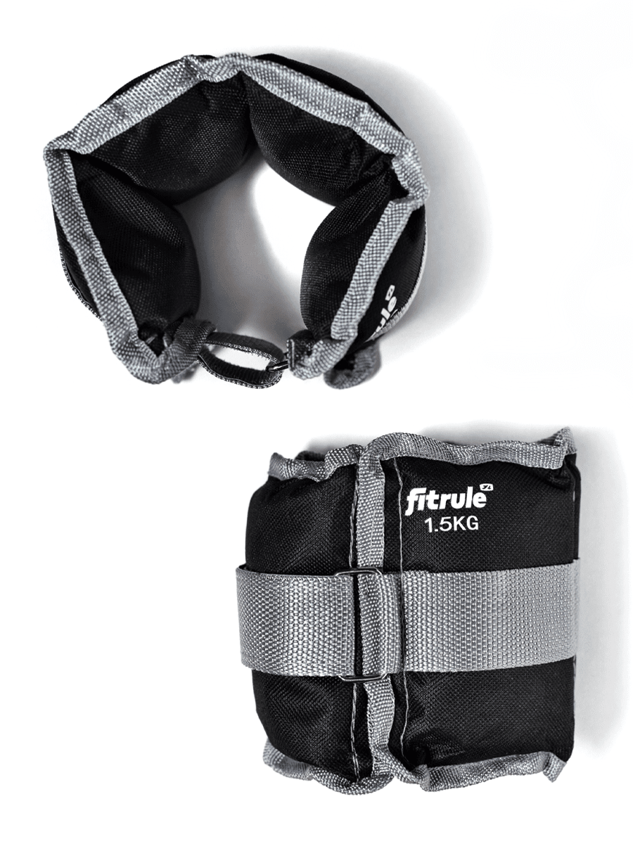 FitRule Утяжелитель для ног и рук 1,5 kg (цвет серый, 2 шт.)