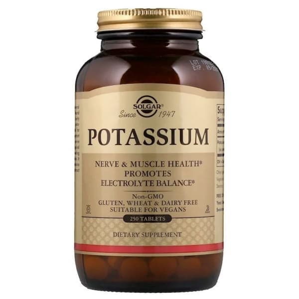 Solgar Potassium 99 mg 250 tabs