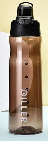 Diller Бутылка для воды 8649 500ml (Коричневая)