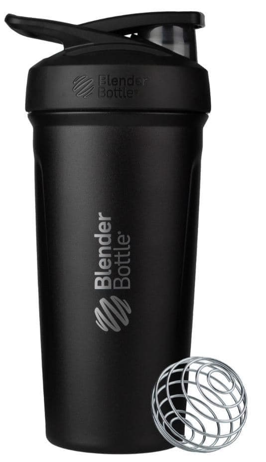 BlenderBottle Strada Stainless 709мл (Black/Black (черный/черный))