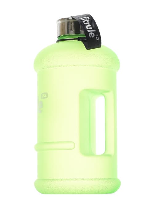 FitRule Бутыль прорезиненная металлическая крышка 1,3L (Зеленая)