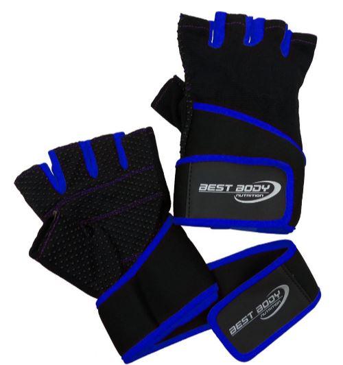 Best Body Перчатки с Напульсн. Fitness Gloves Fun (Синие)
