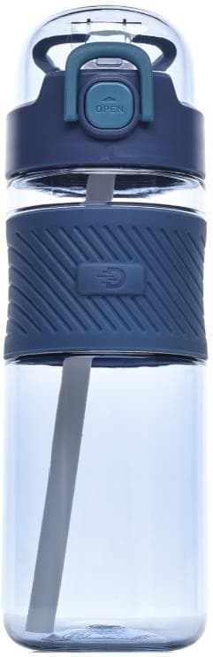 Бутылка для воды Diller DB-001 600 ml (С трубочкой) (Синий)