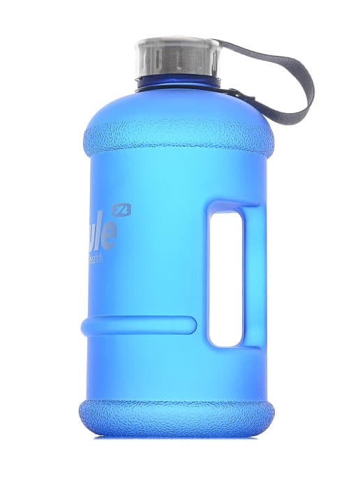 FitRule Бутыль прорезиненная металлическая крышка 1,3L (Синяя)
