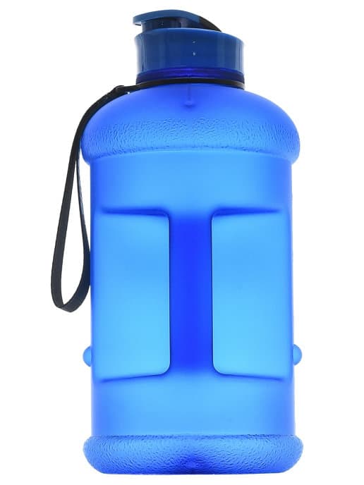 FitRule Бутыль прорезиненная крышка щелчок 1,3L (Синяя)