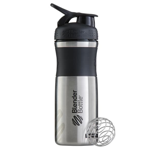BlenderBottle SportMixer Stainless 828 ml Black/Black [черный/черный]