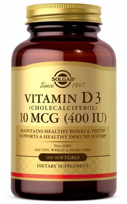 Solgar Vitmain D-3 400 IU 100 caps