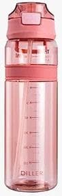 Бутылка для воды Diller D36 850 ml (Розовый)