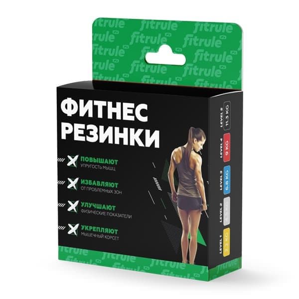 FitRule Набор Фитнес-резинок для ног 5шт