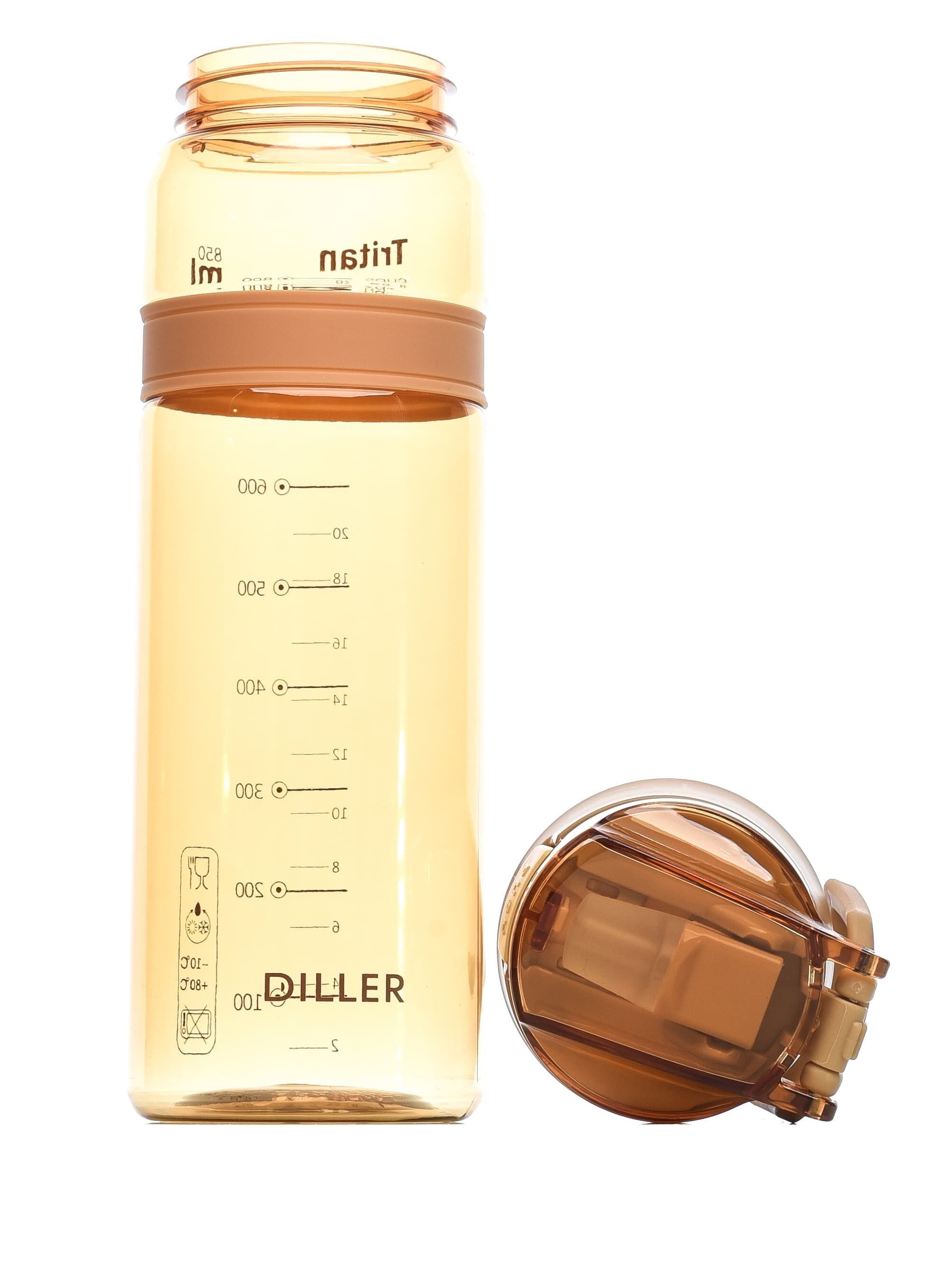 Бутылка для воды Diller D36 850 ml (Оранжевый)