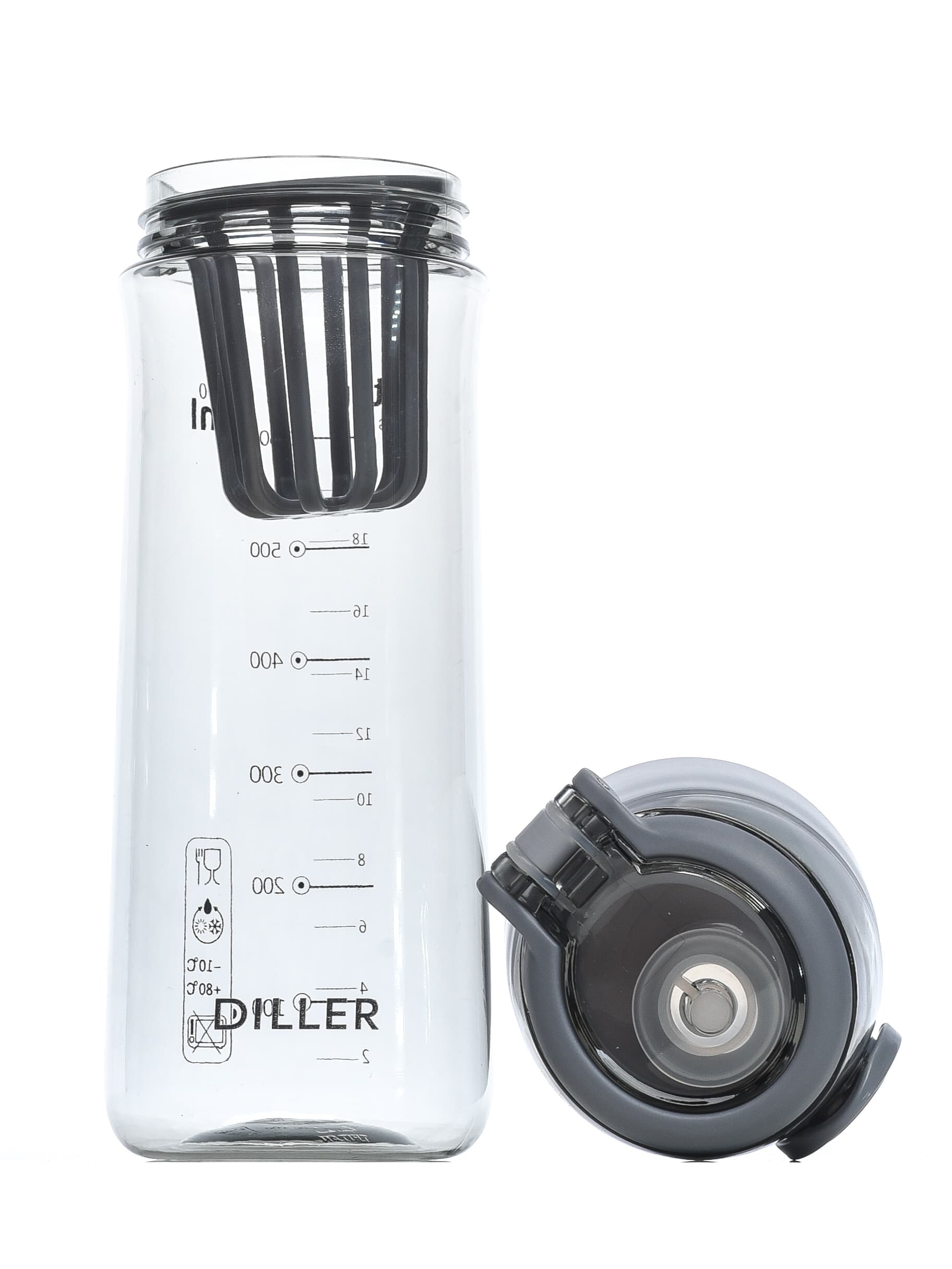 Бутылка для воды Diller D38-700 ml (Серый)