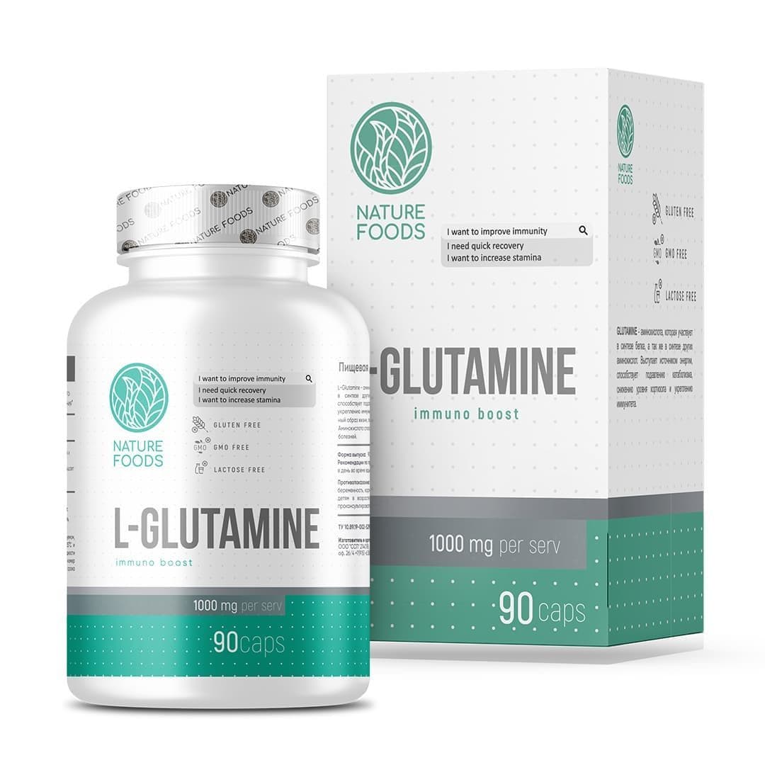 Nature Foods L-Glutamine 1000mg 90 caps