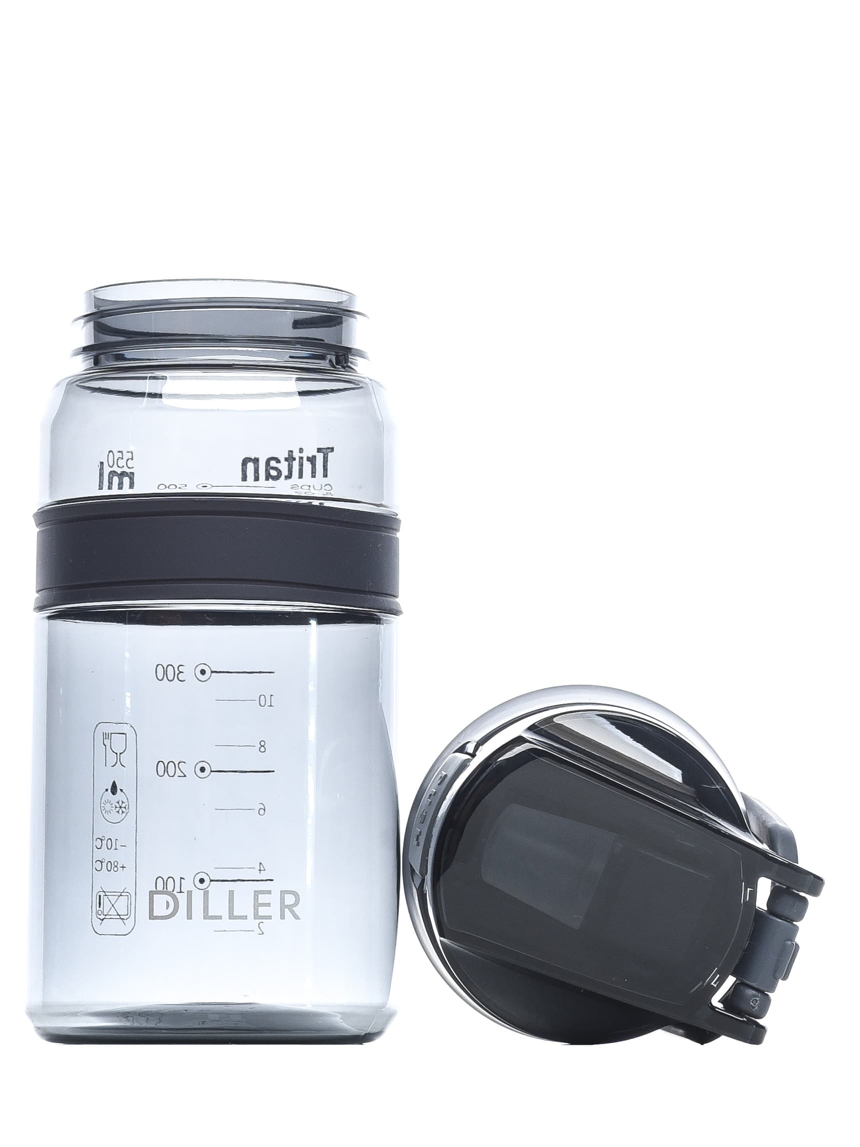 Бутылка для воды Diller D36 550 ml (Черный)