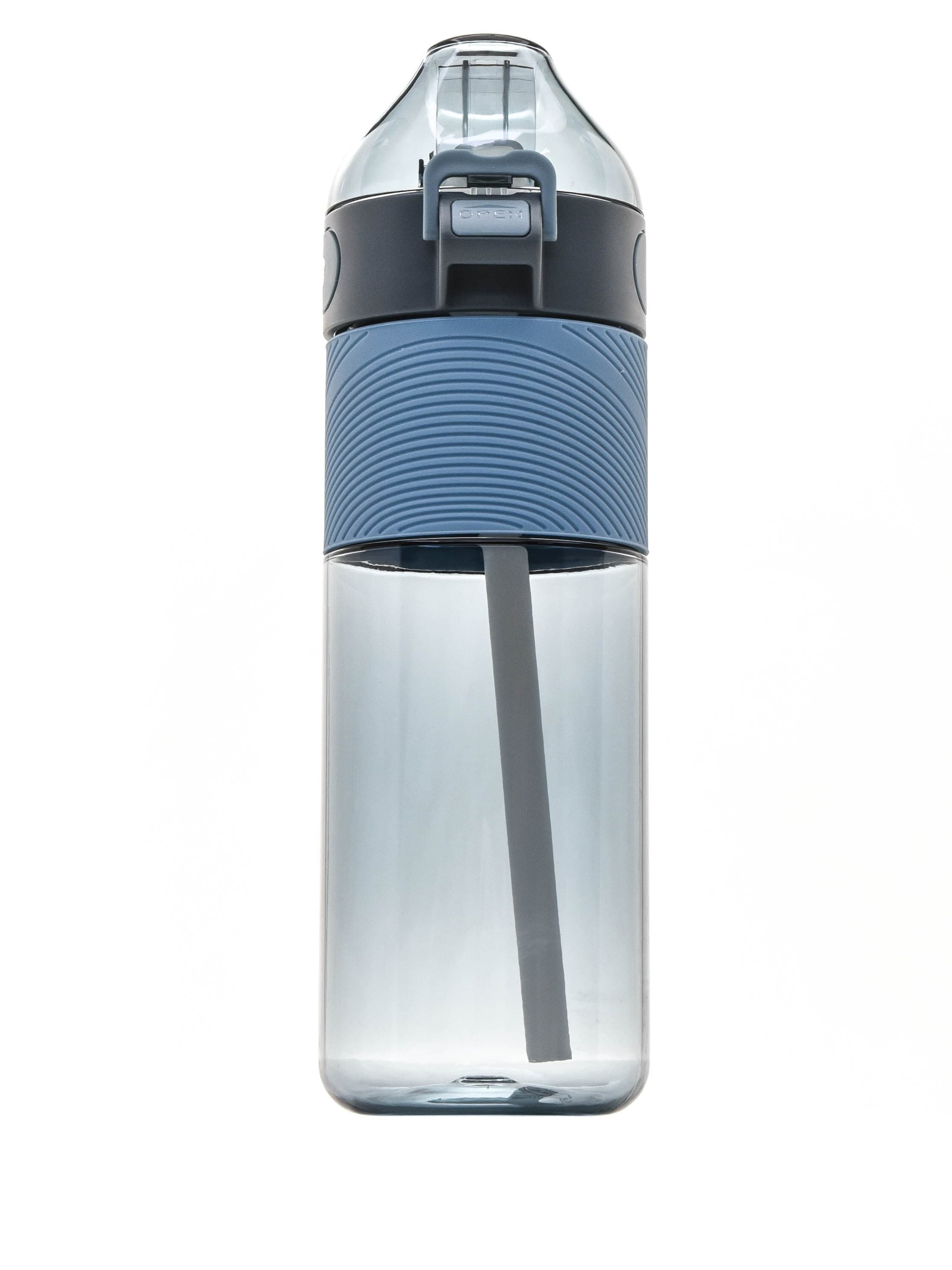 Спортивная бутылка для воды Diller DB-002 650 ml (с трубочкой) (Синий)
