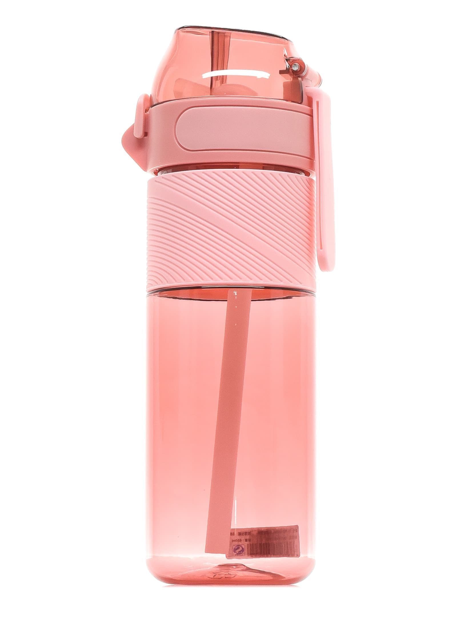 Спортивная бутылка для воды Diller DB-002 650 ml (с трубочкой) (Красный)