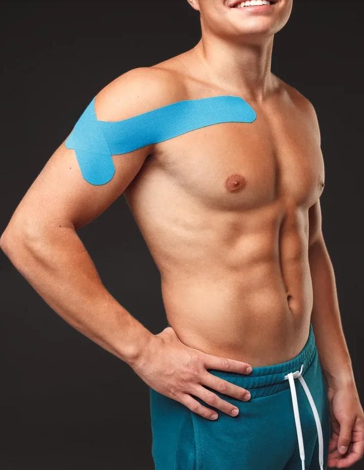 FitRule Кинезио Тейп Tape 7,5 cм х 5 м (Синий)