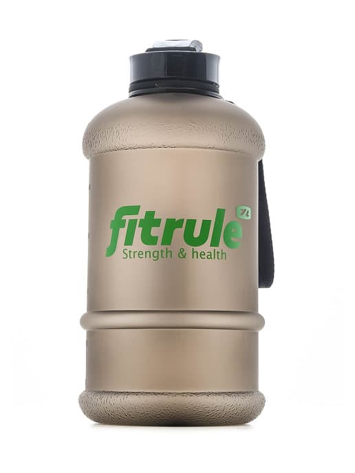 FitRule Бутыль прорезиненная крышка щелчок 1,3L (Черная)