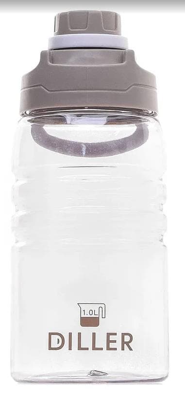 Diller Бутылка для воды D22 1000ml (Бежевая)