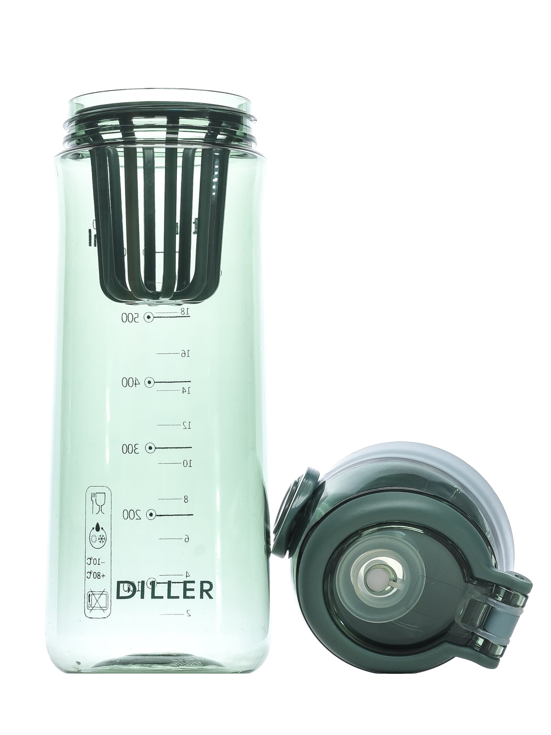 Бутылка для воды Diller D38-700 ml (Зеленый)