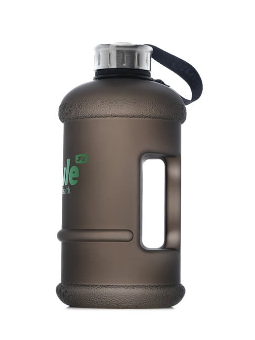 FitRule Бутыль прорезиненная металлическая крышка 1,3L (Черная)