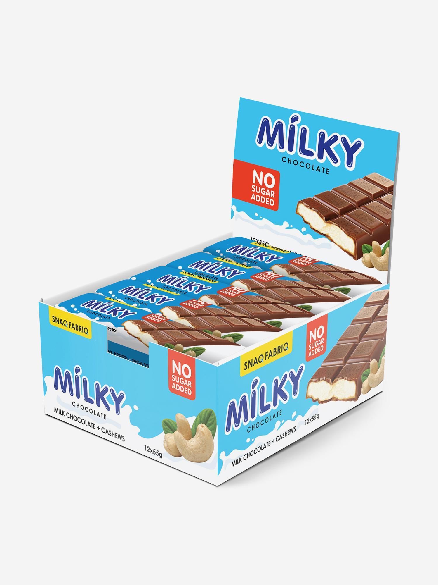 Bombbar SNAQ FABRIQ Молочный Шоколад с Молочно-Ореховой Пастой 55g