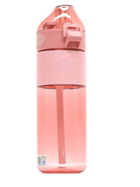 Спортивная бутылка для воды Diller DB-002 650 ml (с трубочкой) (Красный)