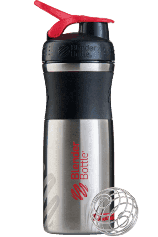 BlenderBottle SportMixer Stainless 828ml Black/Red [черный/красный]
