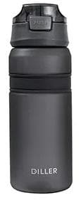 Бутылка для воды Diller D37 850 ml (Черный)
