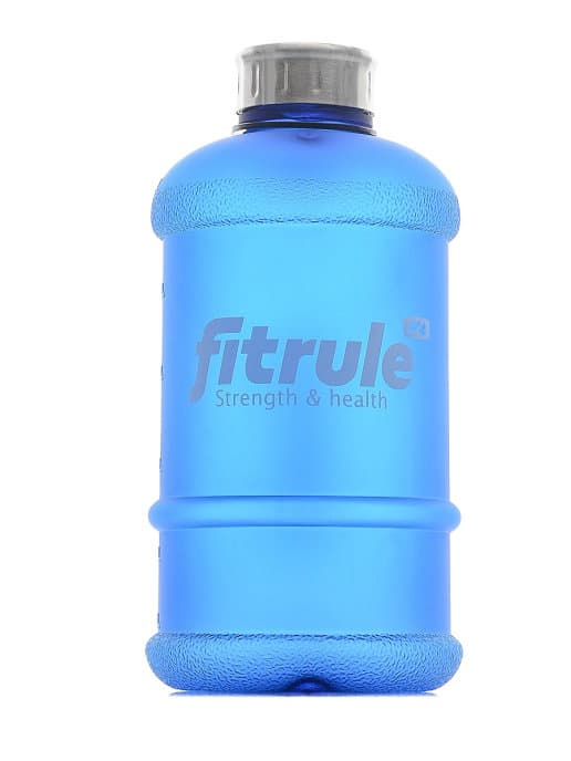 FitRule Бутыль прорезиненная металлическая крышка 1,3L (Синяя)