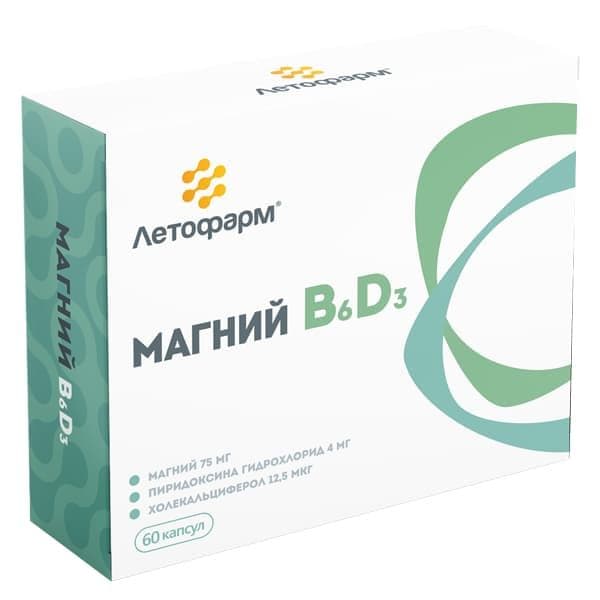 LetoPharm Magnium B6 D3 60caps