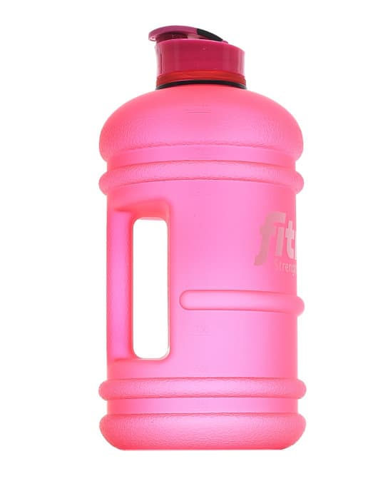 FitRule Бутыль прорезиненная крышка щелчок 2,2L (Розовая)