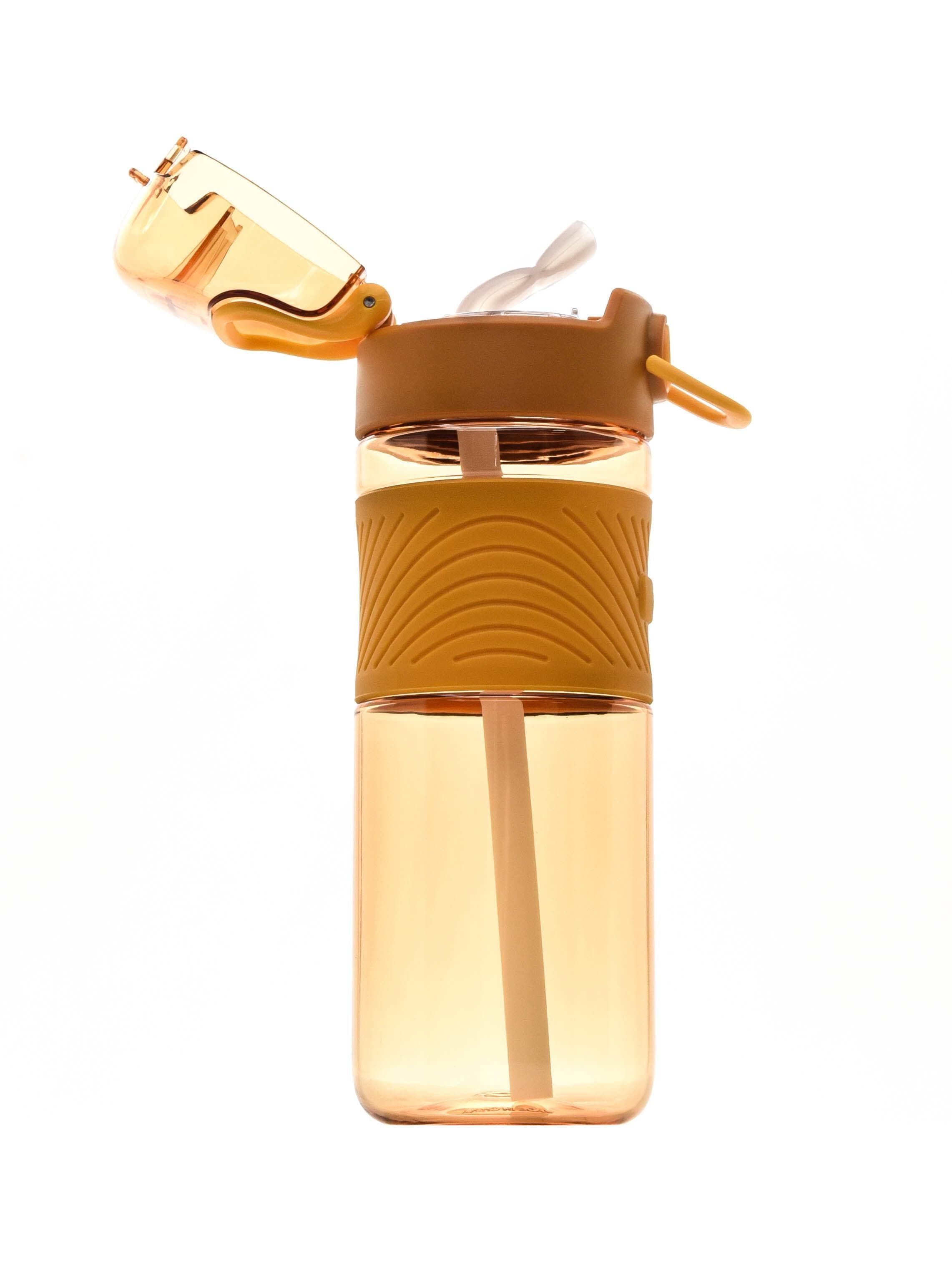 Бутылка для воды Diller DB-001 600 ml (С трубочкой) (Желтый)