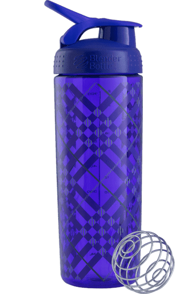 BlenderBottle SportMixer Sleek 828 ml фиолетовый Tartan Plaid Pattern
