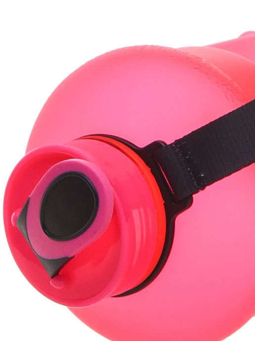 FitRule Бутыль прорезиненная крышка щелчок 1,3L (Розовая)