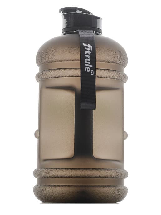 FitRule Бутыль прорезиненная крышка щелчок 2,2L (Черная)