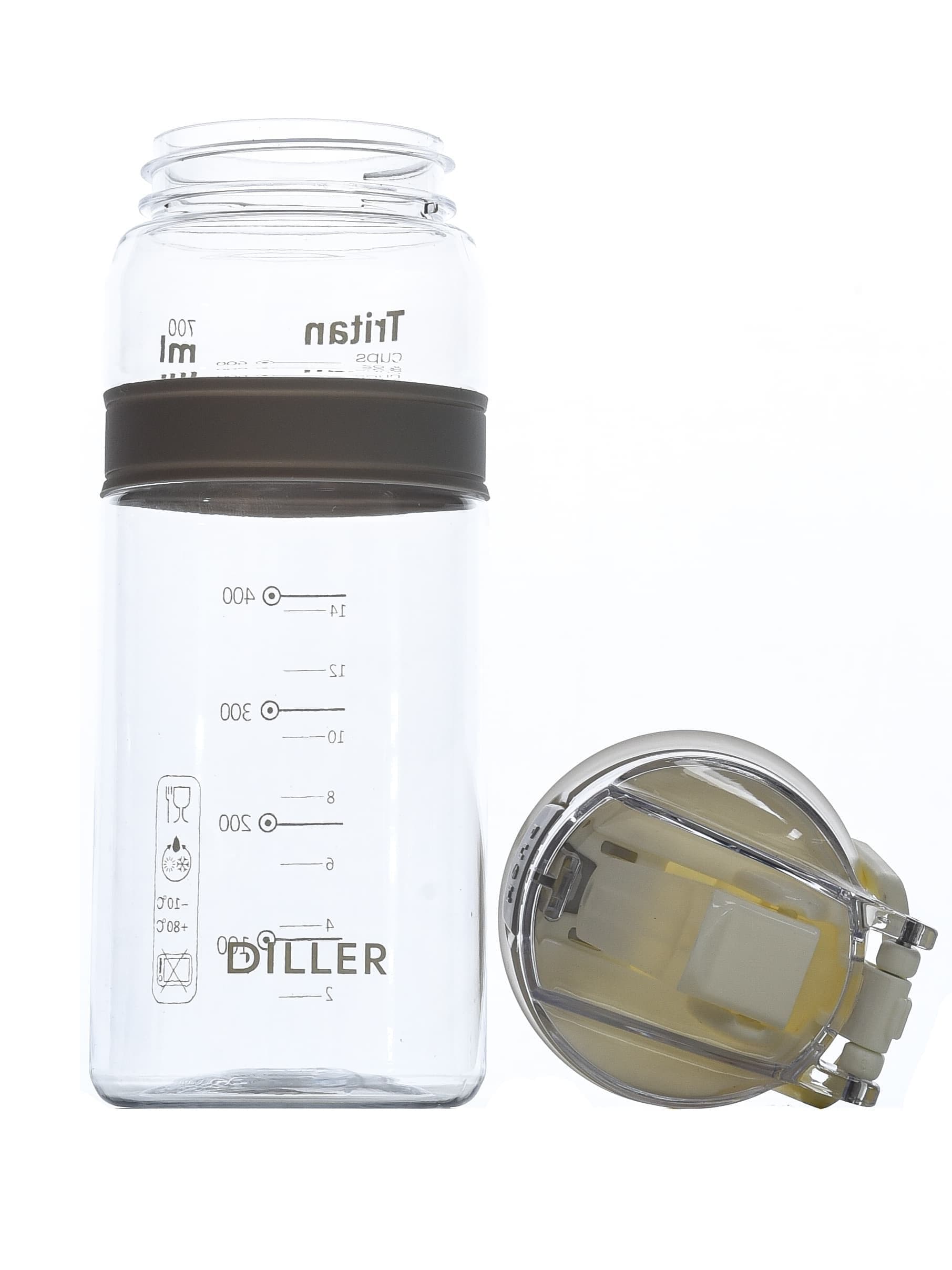 Бутылка для воды Diller D36 700 ml (Белый)