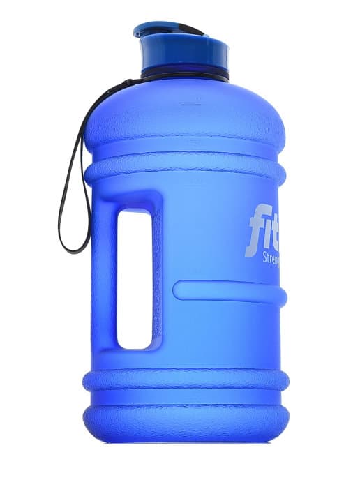 FitRule Бутыль прорезиненная крышка щелчок 2,2L (Синяя)
