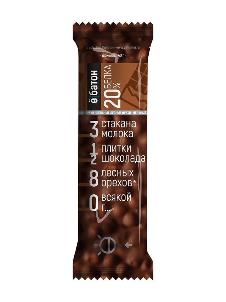Ё/Батон Bar с Лесным Орехом 40g