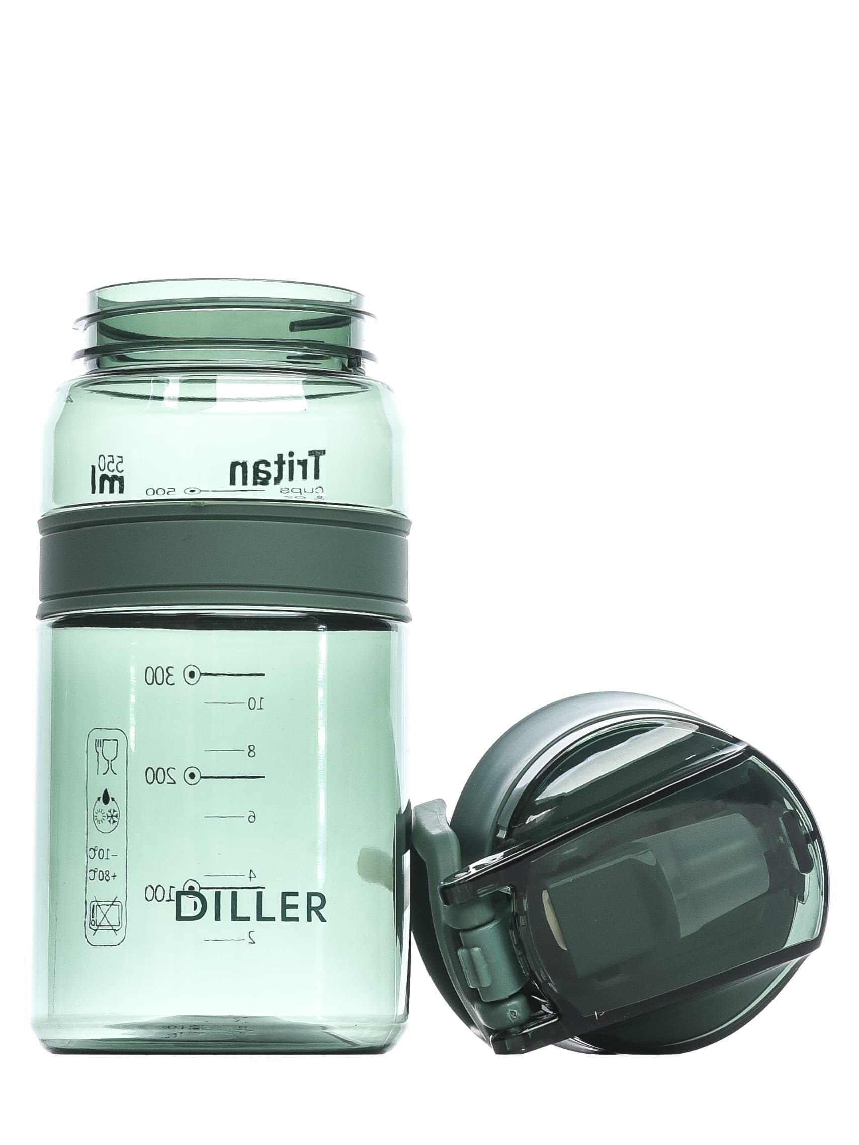 Бутылка для воды Diller D36 550 ml (зеленый)