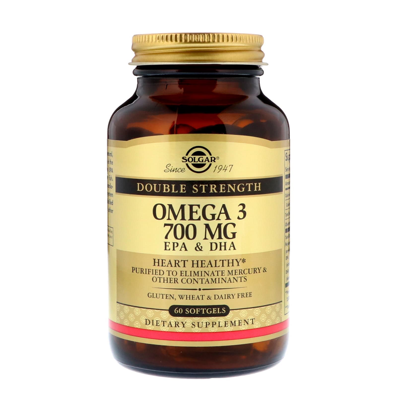 Solgar Omega-3 EPA & DHA Double Strength 700 mg 60 caps