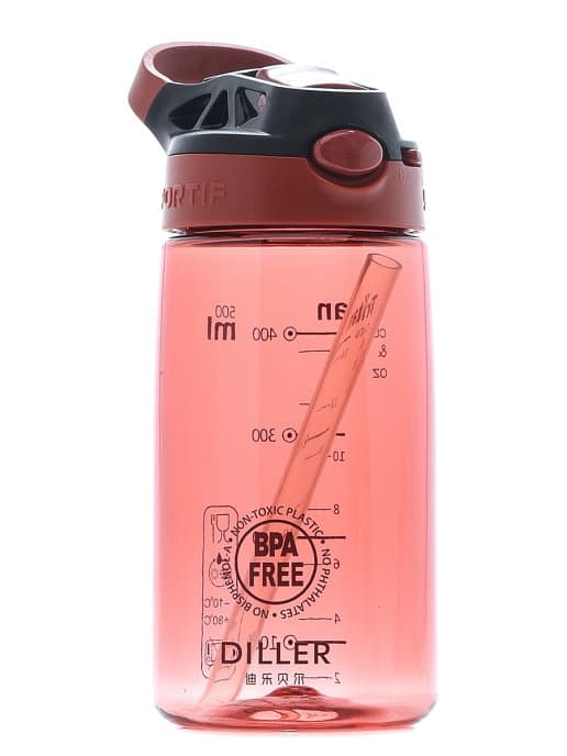 Diller Бутылка для воды D13 500ml (Розовая)