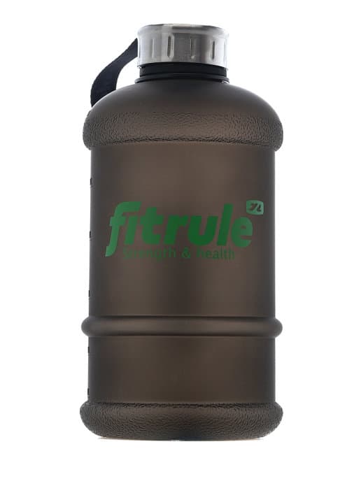 FitRule Бутыль прорезиненная металлическая крышка 1,3L (Черная)